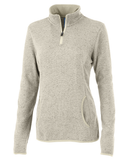 LADIES HEATHERED FLEECE PULLOVER