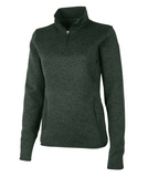 LADIES HEATHERED FLEECE PULLOVER