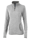 LADIES HEATHERED FLEECE PULLOVER