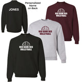RBR VOLLEYBALL - Crew Sweatshirt - PERSONALIZED