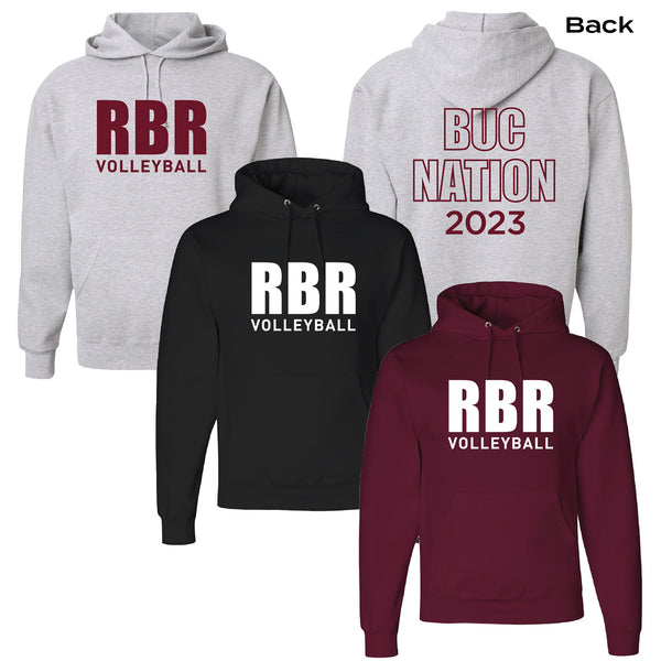 RBR VOLLEYBALL - Hoodie RBR Volleyball - Back BUC NATION 2023