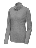 Ladies PosiCharge ® Tri-Blend Wicking 1/4-Zip Pullover