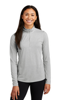 Ladies PosiCharge ® Tri-Blend Wicking 1/4-Zip Pullover