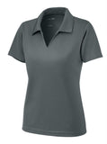 LADIES SPORT-TEK DRI-MESH V-NECK POLO *