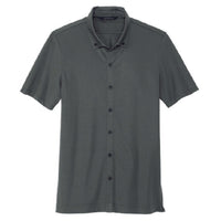 Men's Stretch Pique Full-Button Polo